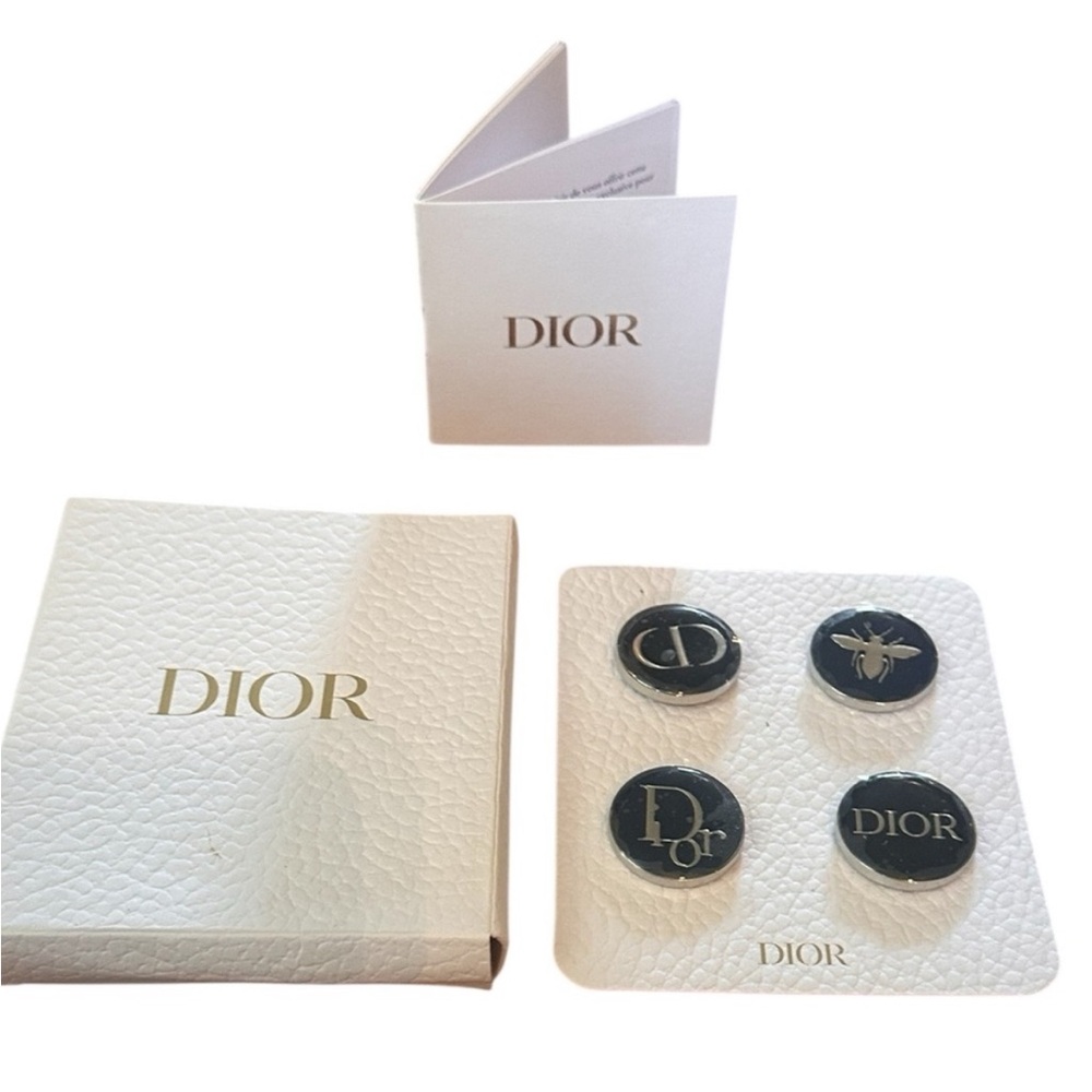 Dior Black and Gold Brooches - Set of 4 NWOT